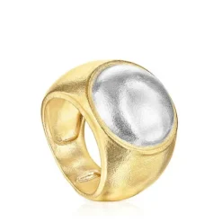 Two-tone Luah luna Ring