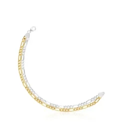 Two-tone TOUS Basics Bracelet with curb chain