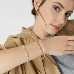 Two-tone TOUS Basics Bracelet with curb chain