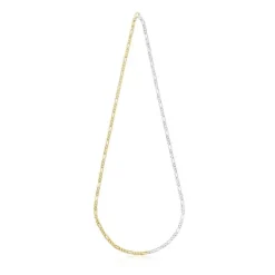 Two-tone TOUS Basics Necklace with curb chain