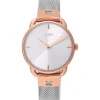 Two-tone/rose IP Steel Let Mesh Watch
