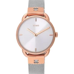 Two-tone/rose IP Steel Let Mesh Watch