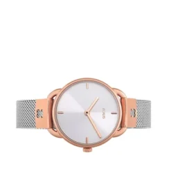 Two-tone/rose IP Steel Let Mesh Watch