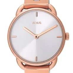 Two-tone/rose IP Steel Let Mesh Watch