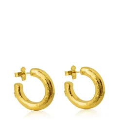 Vermeil Silver Duna Tube Earrings