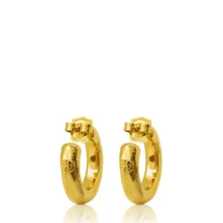 Vermeil Silver Duna Tube Earrings
