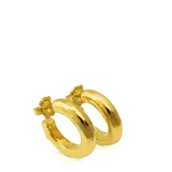 Vermeil Silver Duna Tube Earrings
