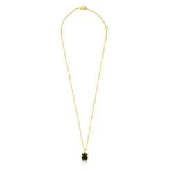 Vermeil Silver TOUS Color Necklace with Onyx