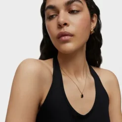 Vermeil Silver TOUS Color Necklace with Onyx