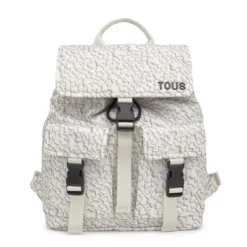 White Backpack Kaos Mini Puffy Soft
