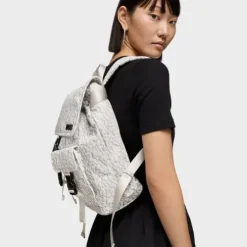 White Backpack Kaos Mini Puffy Soft