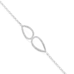 White Gold Happy Moments Bracelet with Diamonds