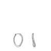 White gold hoop earrings with diamonds New Hav
