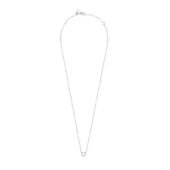 White Gold Les Classiques heart Necklace with Diamonds