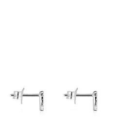 White Gold Les Classiques heart Earrings with Diamonds