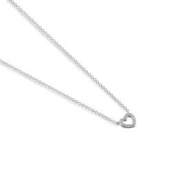 White Gold Les Classiques heart Necklace with Diamonds