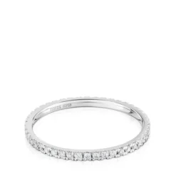White gold Ring Wedding band with diamond Les Classiques