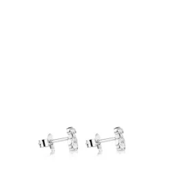 White Gold TOUS Bear Earrings with Diamonds Bear motif