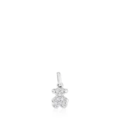 White Gold TOUS Bear Pendant