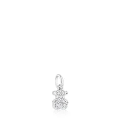 White Gold TOUS Bear Pendant