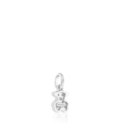 White Gold TOUS Bear Pendant