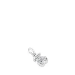 White Gold TOUS Bear Pendant