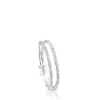 White Gold TOUS Diamond Ring with Diamonds 0.09ct