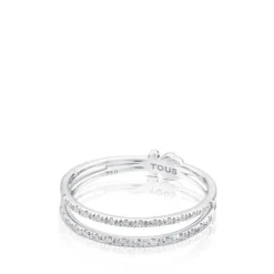 White Gold TOUS Diamond Ring with Diamonds 0.09ct