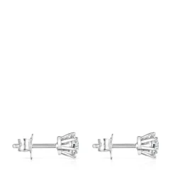 White Gold TOUS Les Classiques Earrings with Diamonds. 0,21ct.