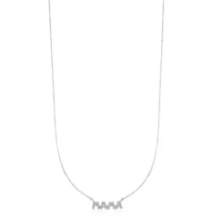 White Gold TOUS Mama Necklace with Diamond