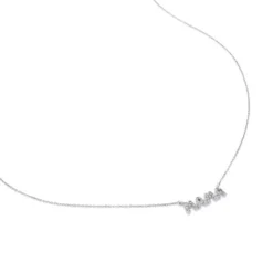 White Gold TOUS Mama Necklace with Diamond