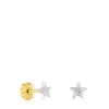 White Gold TOUS Puppies Earrings with Diamonds Star motifs