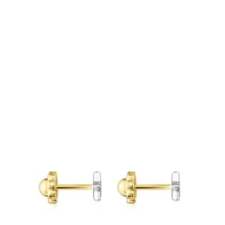 White Gold TOUS Puppies Earrings with Diamonds Star motifs