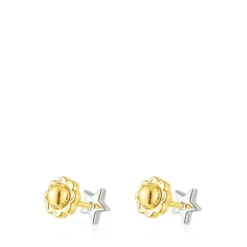 White Gold TOUS Puppies Earrings with Diamonds Star motifs