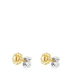 White gold TOUS Puppies earrings with diamonds bear motif