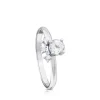 White Gold with Diamonds and Topaz Eklat Ring