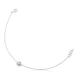 White Gold with Diamonds and Topaz Eklat Bracelet