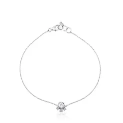 White Gold with Diamonds and Topaz Eklat Bracelet