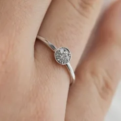 White Gold with Diamonds Alecia Ring