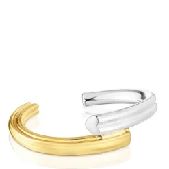 Wide two-tone Bangle with bear and heart motifs TOUS 1950
