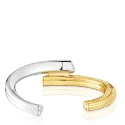 Wide two-tone Bangle with bear and heart motifs TOUS 1950