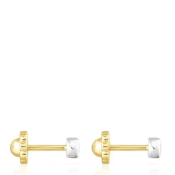 Yellow and White Gold TOUS Diamonds earrings