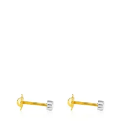 Yellow and White Gold TOUS Diamonds Earrings