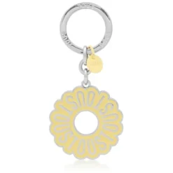 Yellow Key ring TOUS Circle Logo